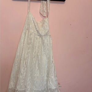 Elegant White Lace Dress